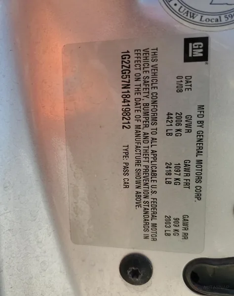 1G2ZG57N184198212